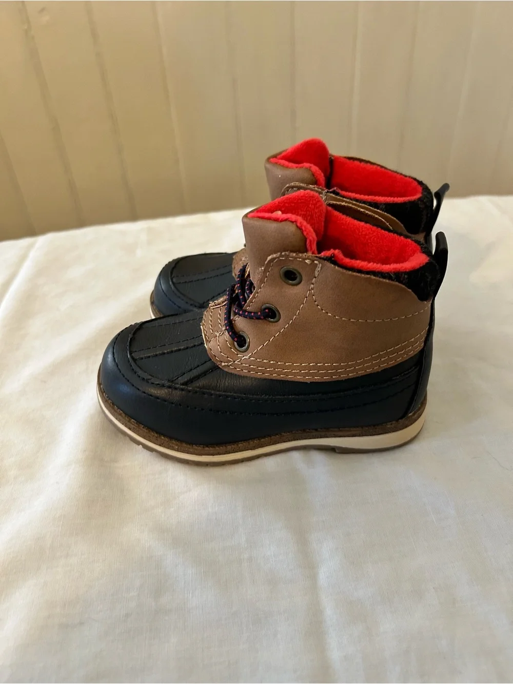 Max & Jake Dennis Duck Boots/Toddler Size 7 M/Brown-Red/ NWOT